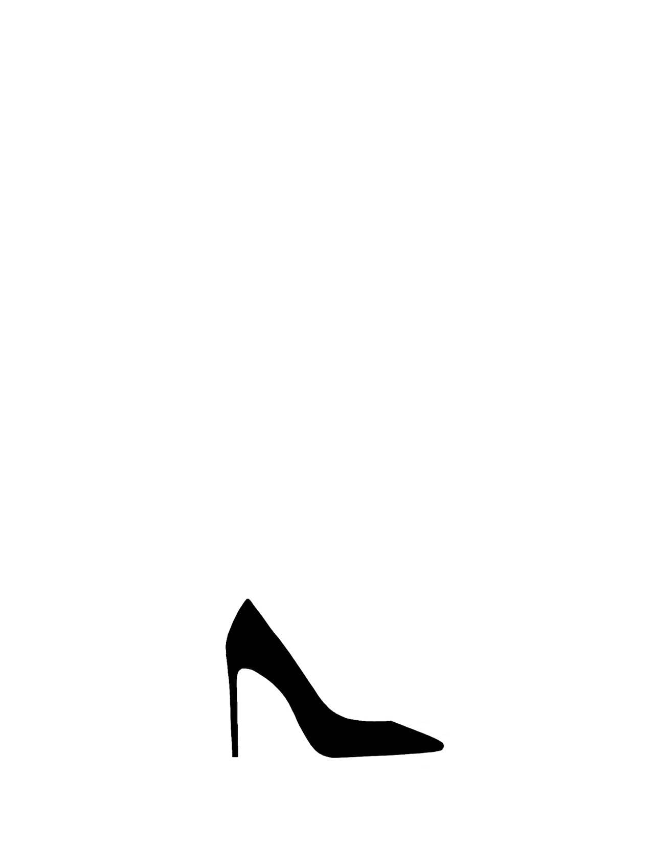 Stiletto Silhouette Letterpress