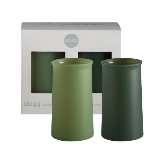sage + olive | stegg | silicone unbreakable highball glasses