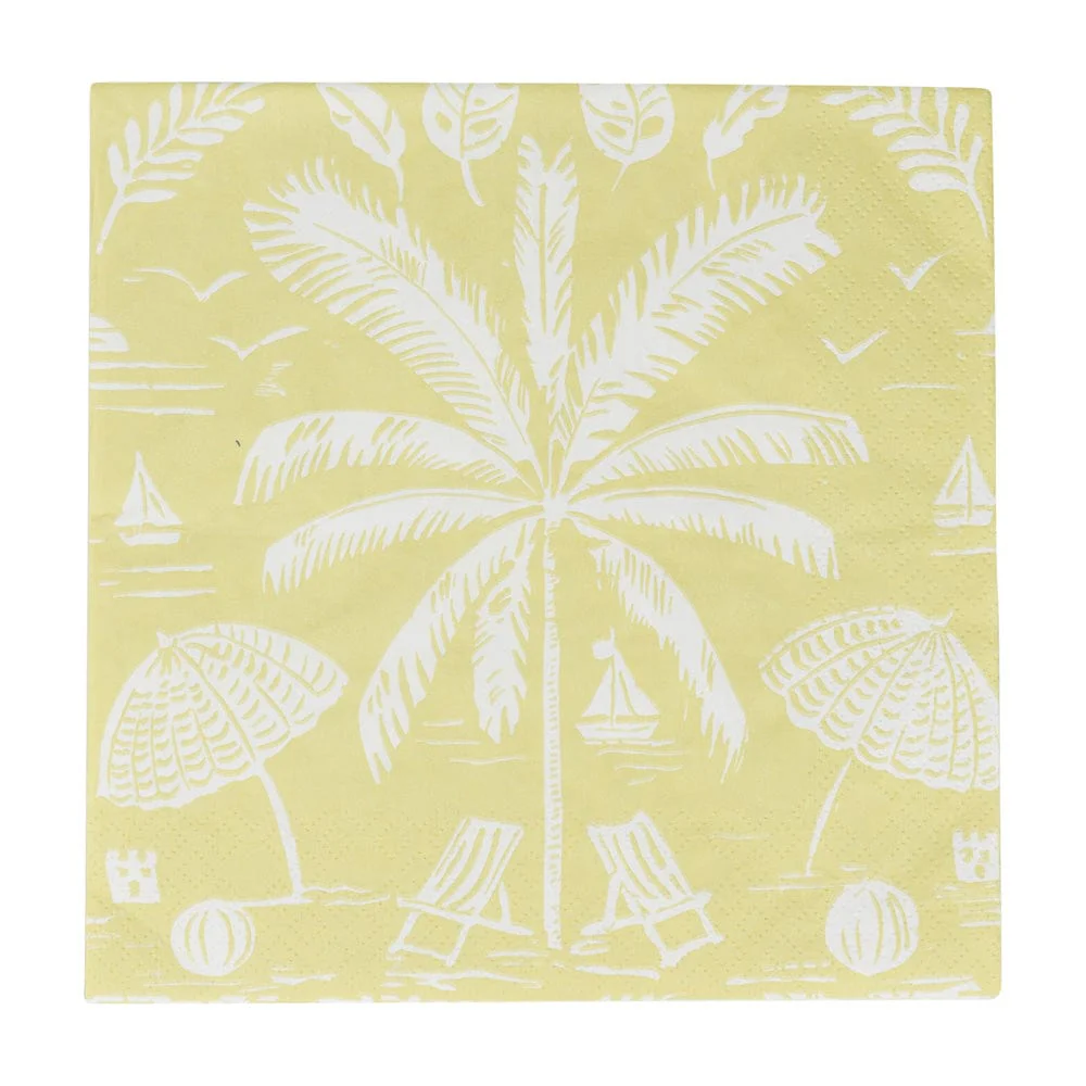 Palms and Parasols Key Lime Napkin Luncheon 20/Pk
