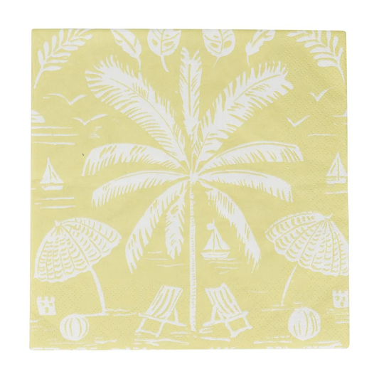 Palms and Parasols Key Lime Napkin Luncheon 20/Pk