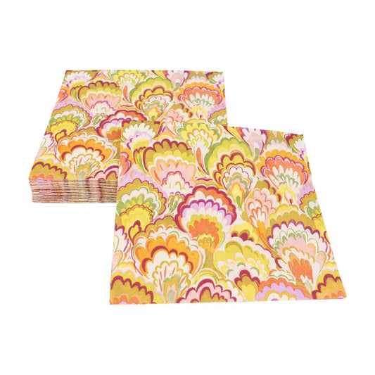 Marbled Ceramica Chartreuse Napkin Luncheon 20/Pk