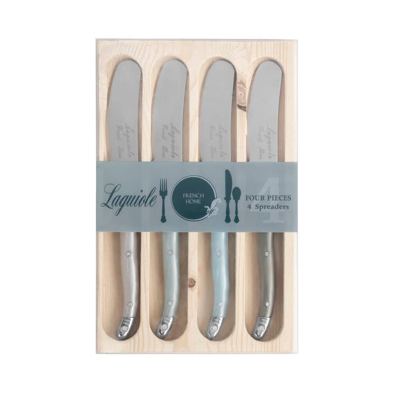 Laguiole 4-Piece Spreader Set with Mother of Pearl Handles