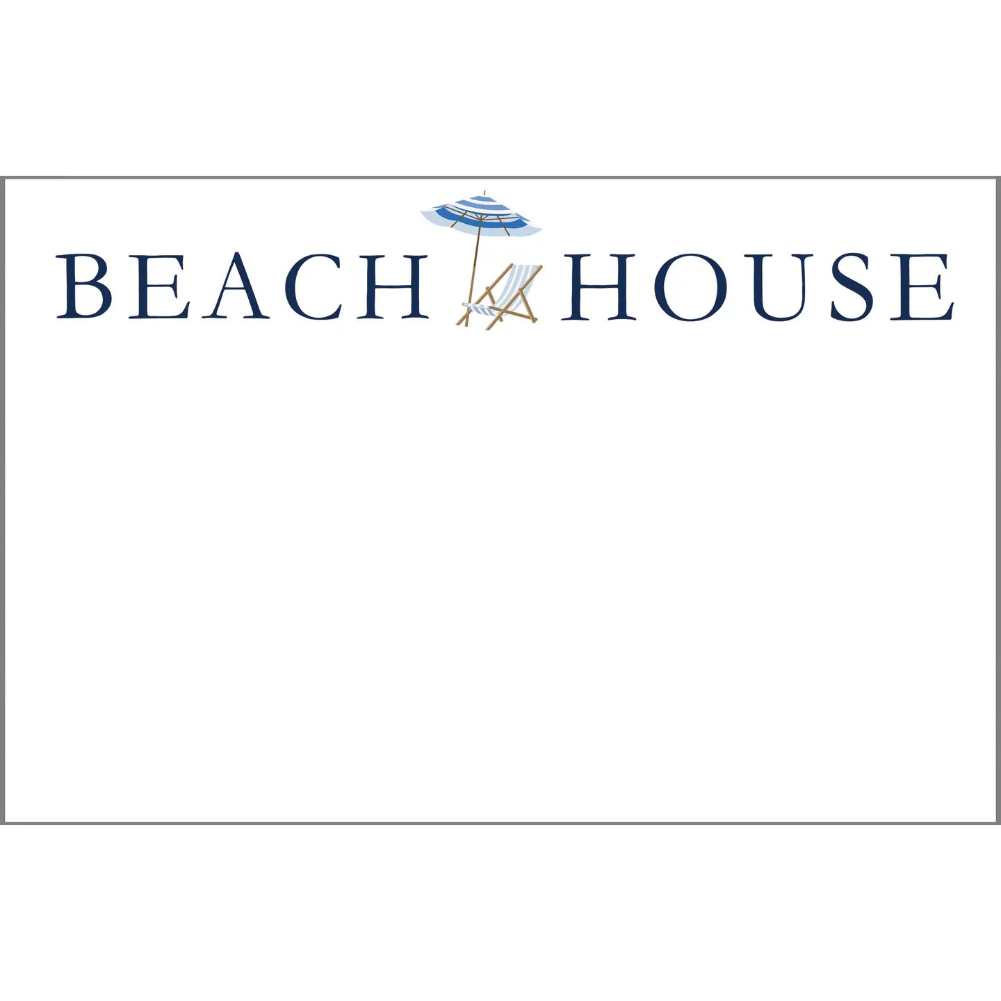 Beach House Notepad, 8.5 x 5.5