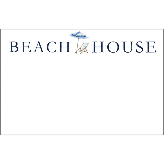 Beach House Notepad, 8.5 x 5.5