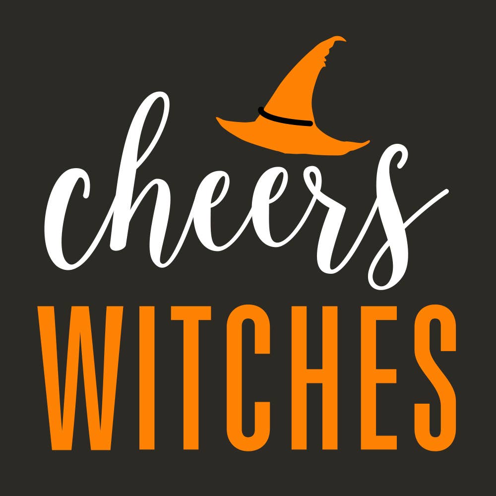 Funny Halloween Cocktail Napkins | Cheers Witches - 20ct