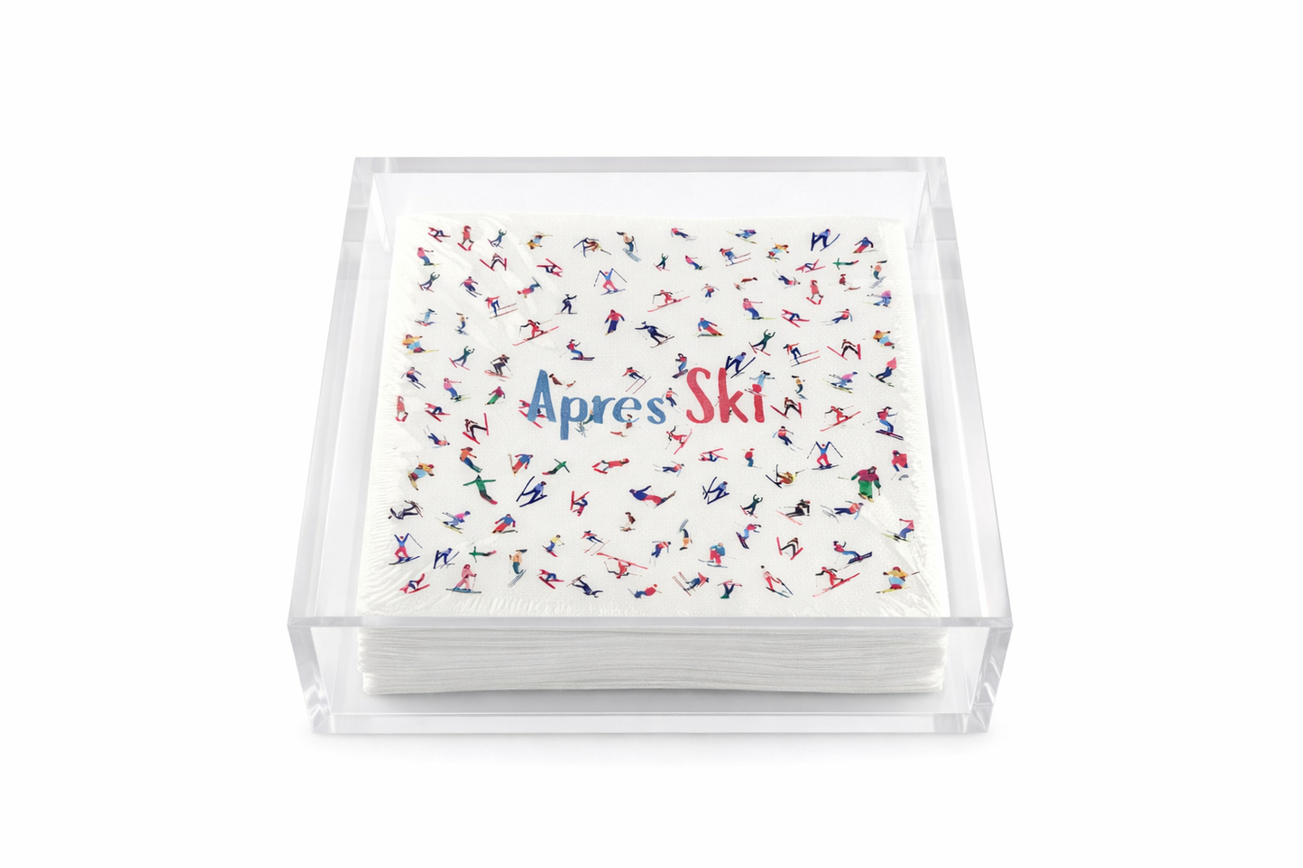 Linen-Feel Cocktail Napkins, Apres Ski