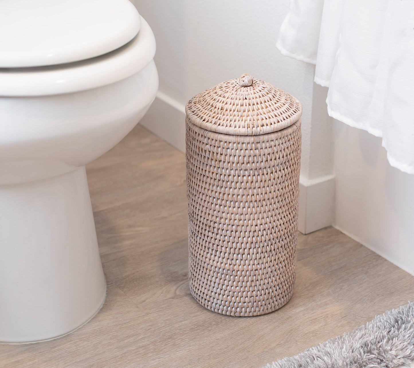 Artifacts Rattan™ Double Toilet Roll Holder: Tudor Black
