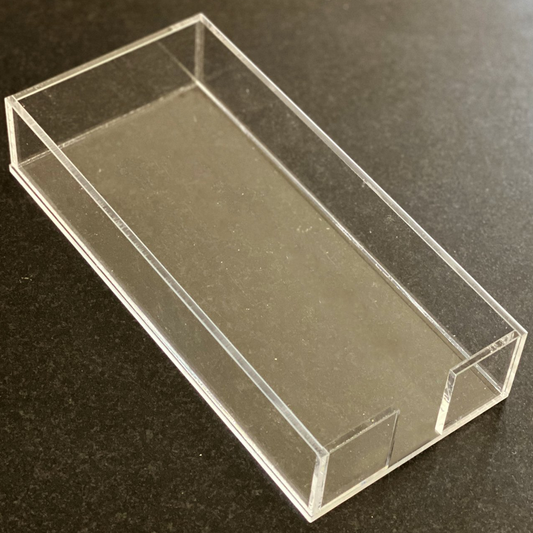 Long Skinny Acrylic Trays Case 12 Pk