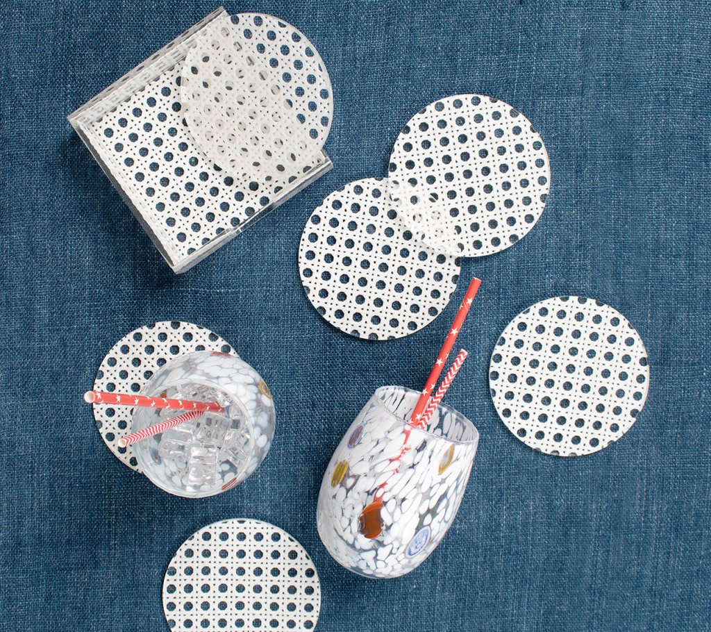 Reed White Coasters Set