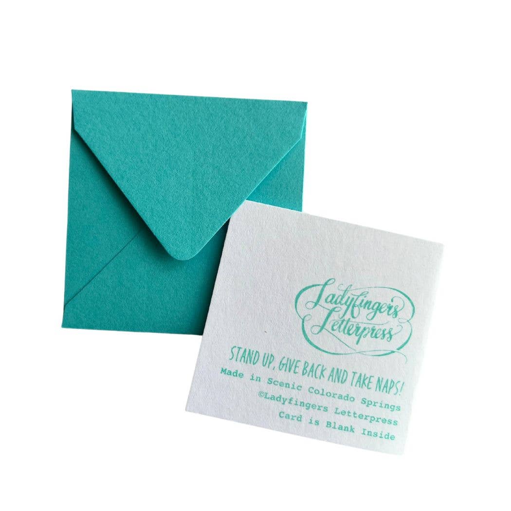 Congratulations Text Tiny Card: Individual