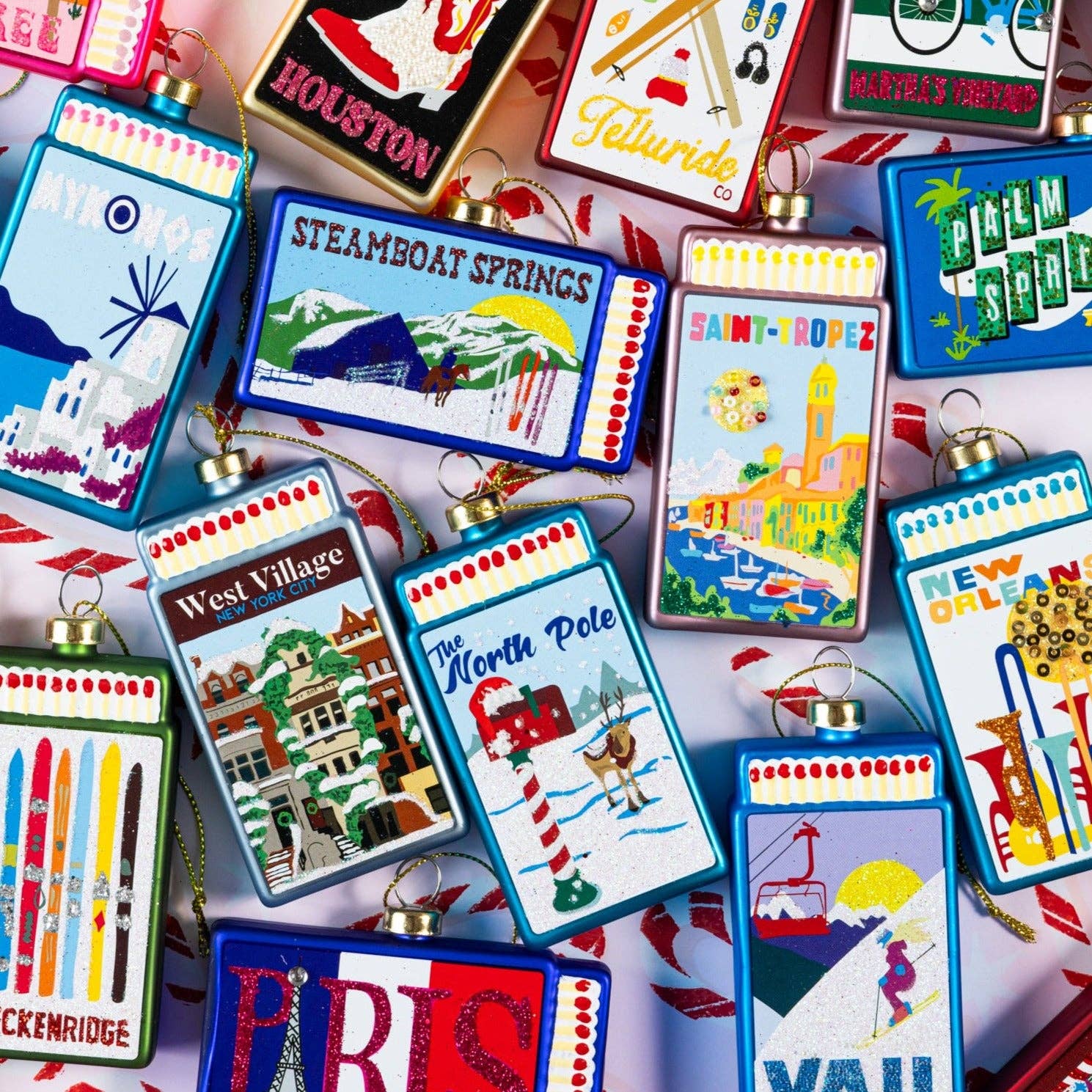 Matchbook Ornament - North Pole - Thumbnail 5