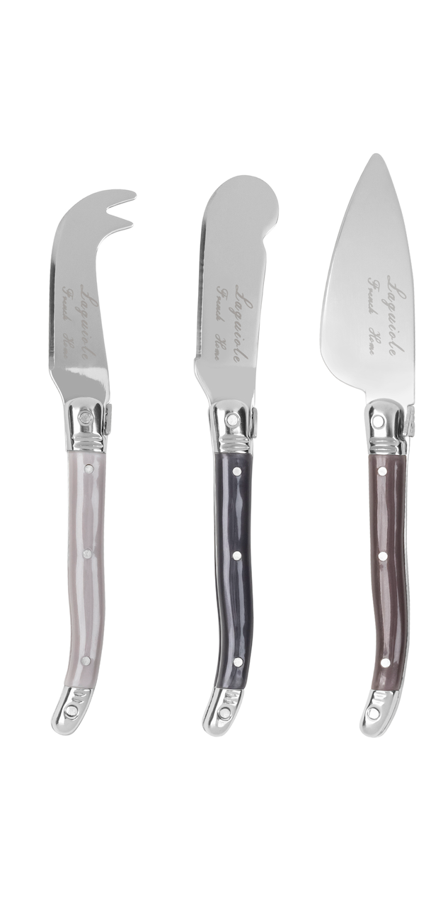 Laguiole 3 Piece Cheese Knives - Warm Spice