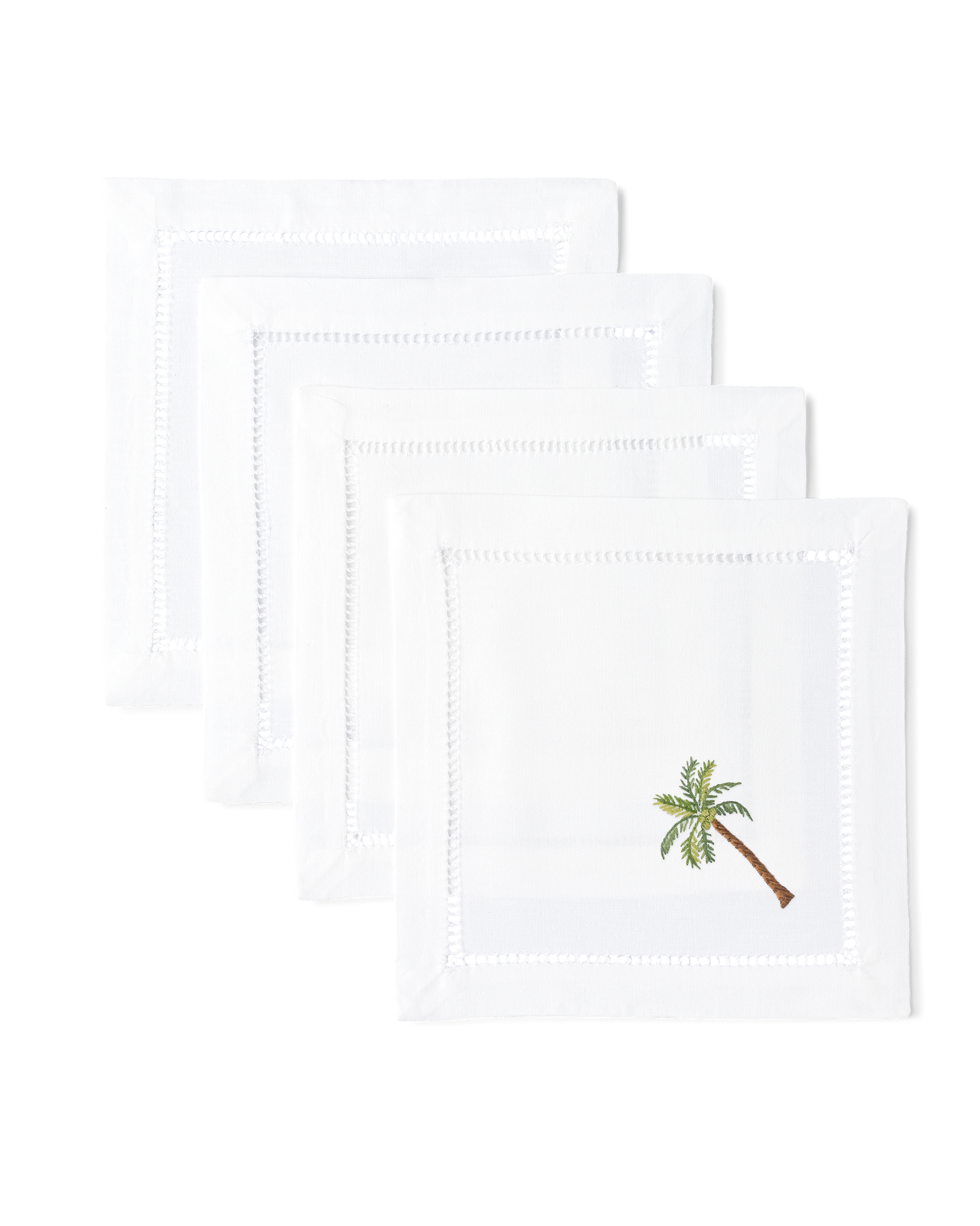 Palm Tree Cocktail Napkins | Set of 4