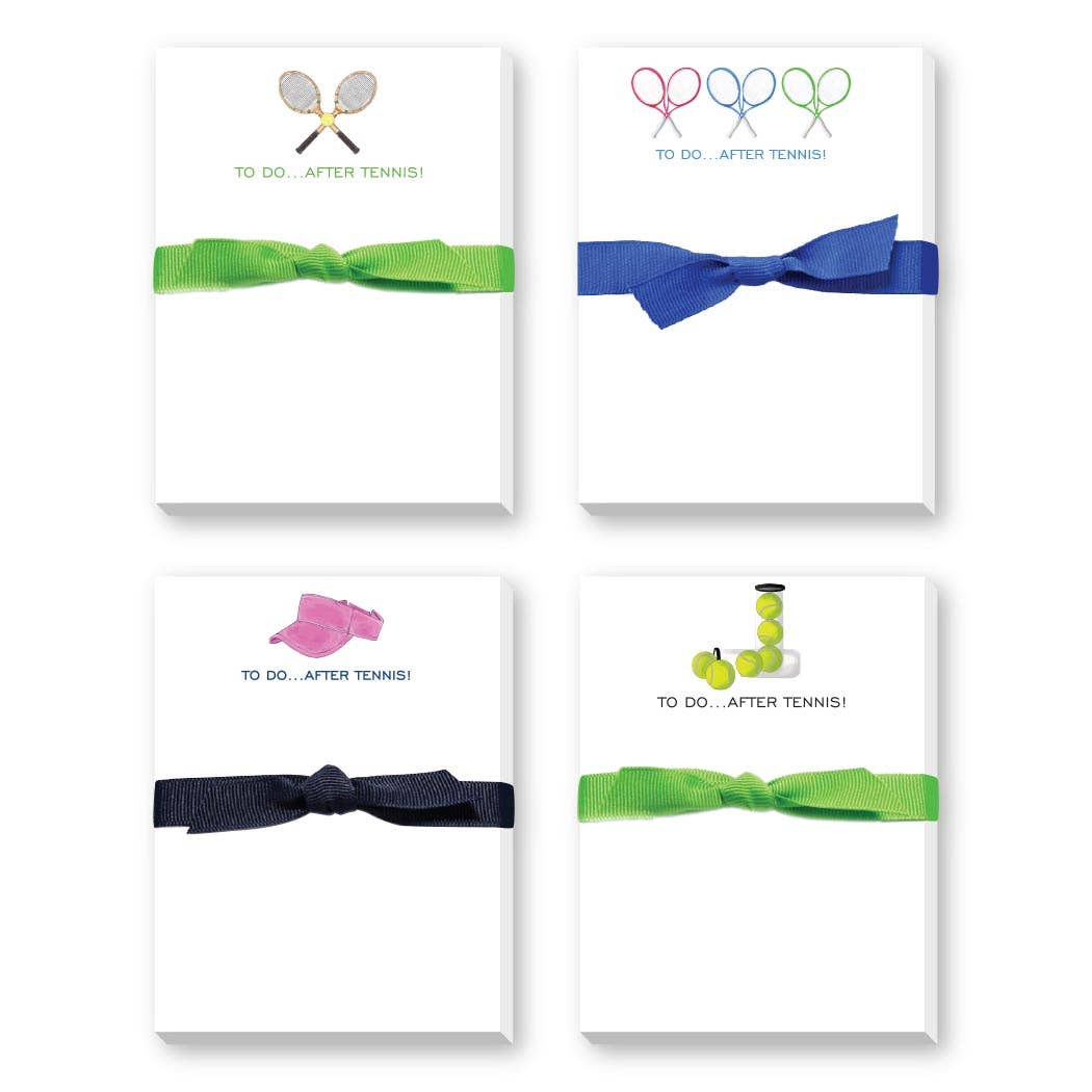To Do After Tennis Racquets Notepad