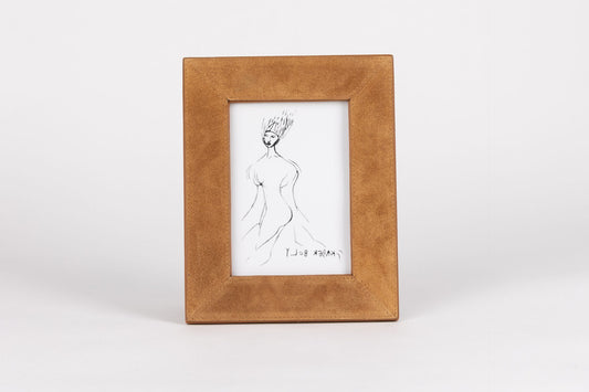 Deadwood Suede Leather Picture Frame 8x10
