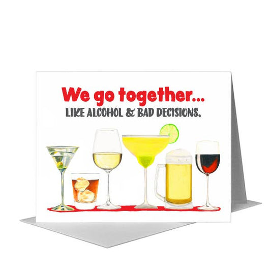 Cocktails, Greeting Card (#8605E)