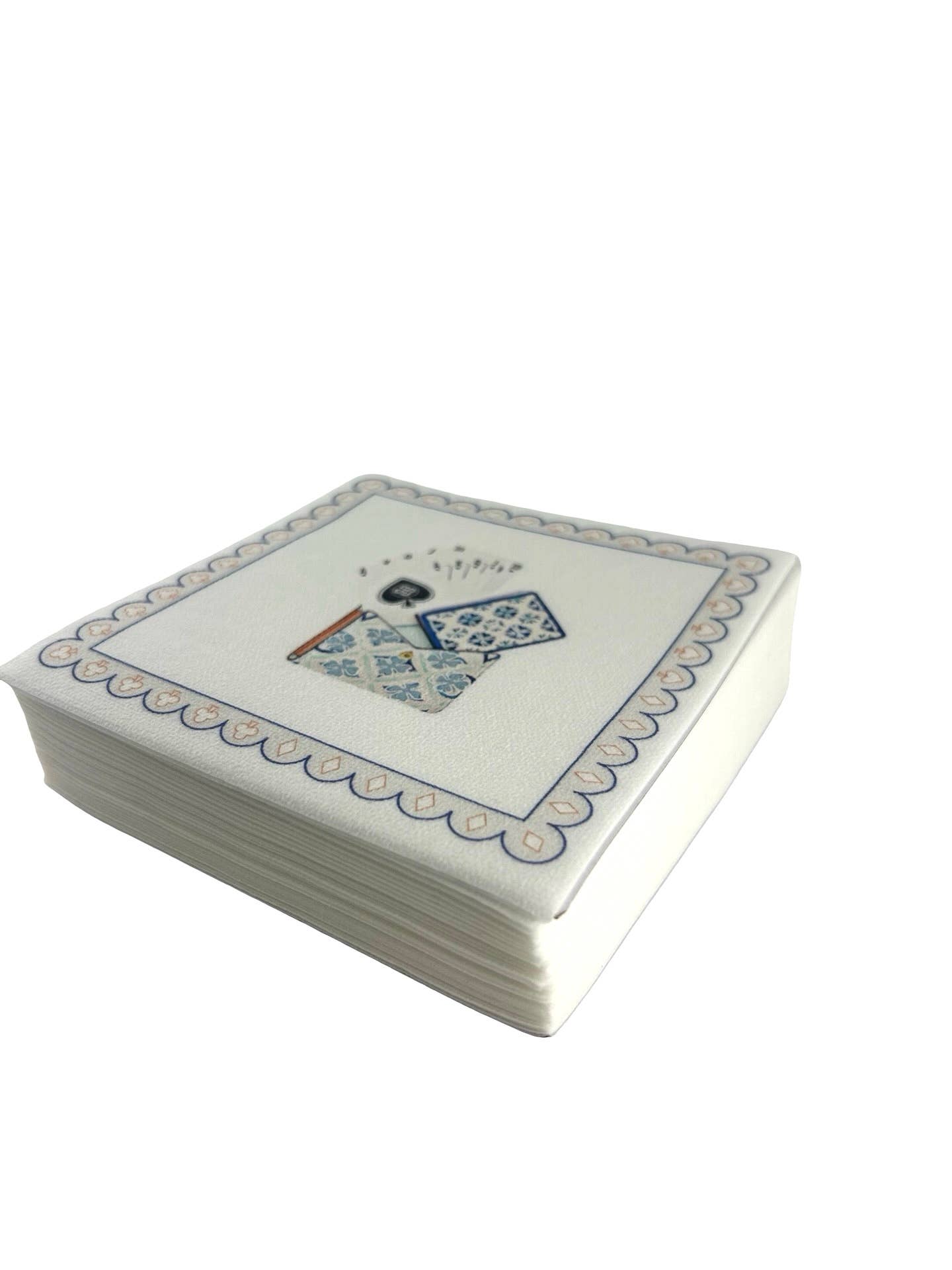 Linen-Feel Cocktail Napkins, Card Game