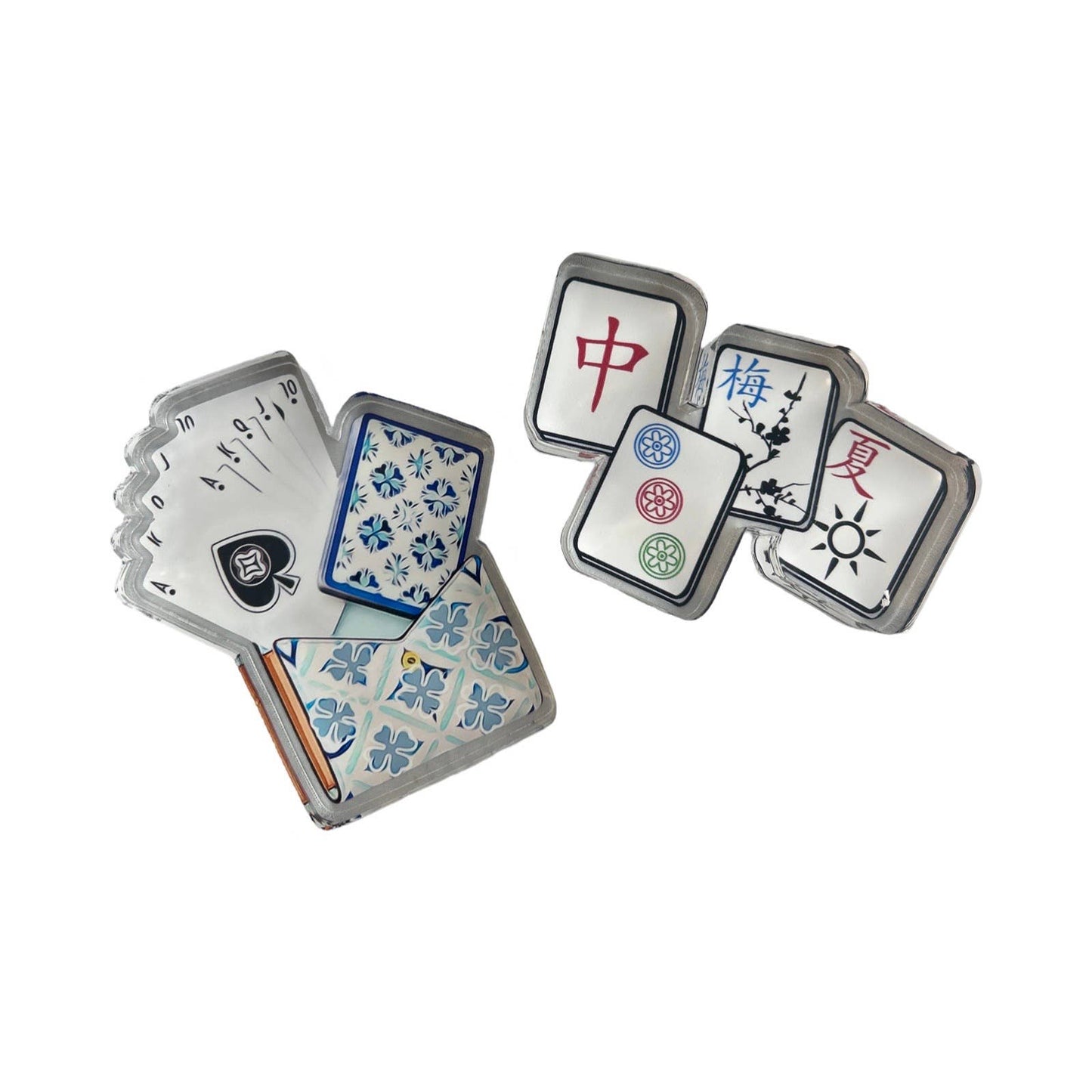 Acrylic Napkin Weight, Card Game