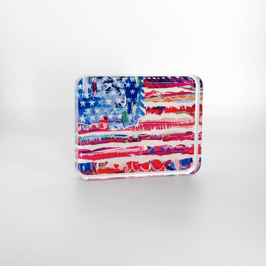 250th Old Glory Acrylic Flag: Bitty