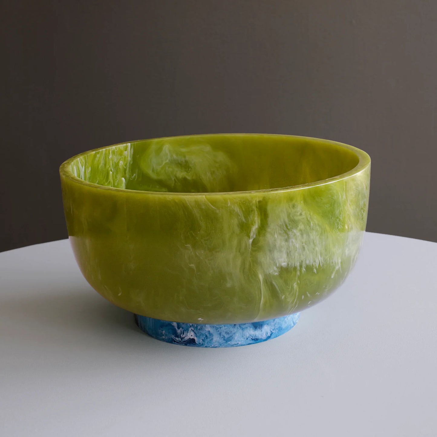 Resin Rio Large Bowl / Green & Blue