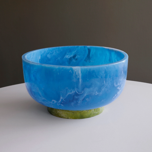 Resin Rio Large Bowl / Blue & Green