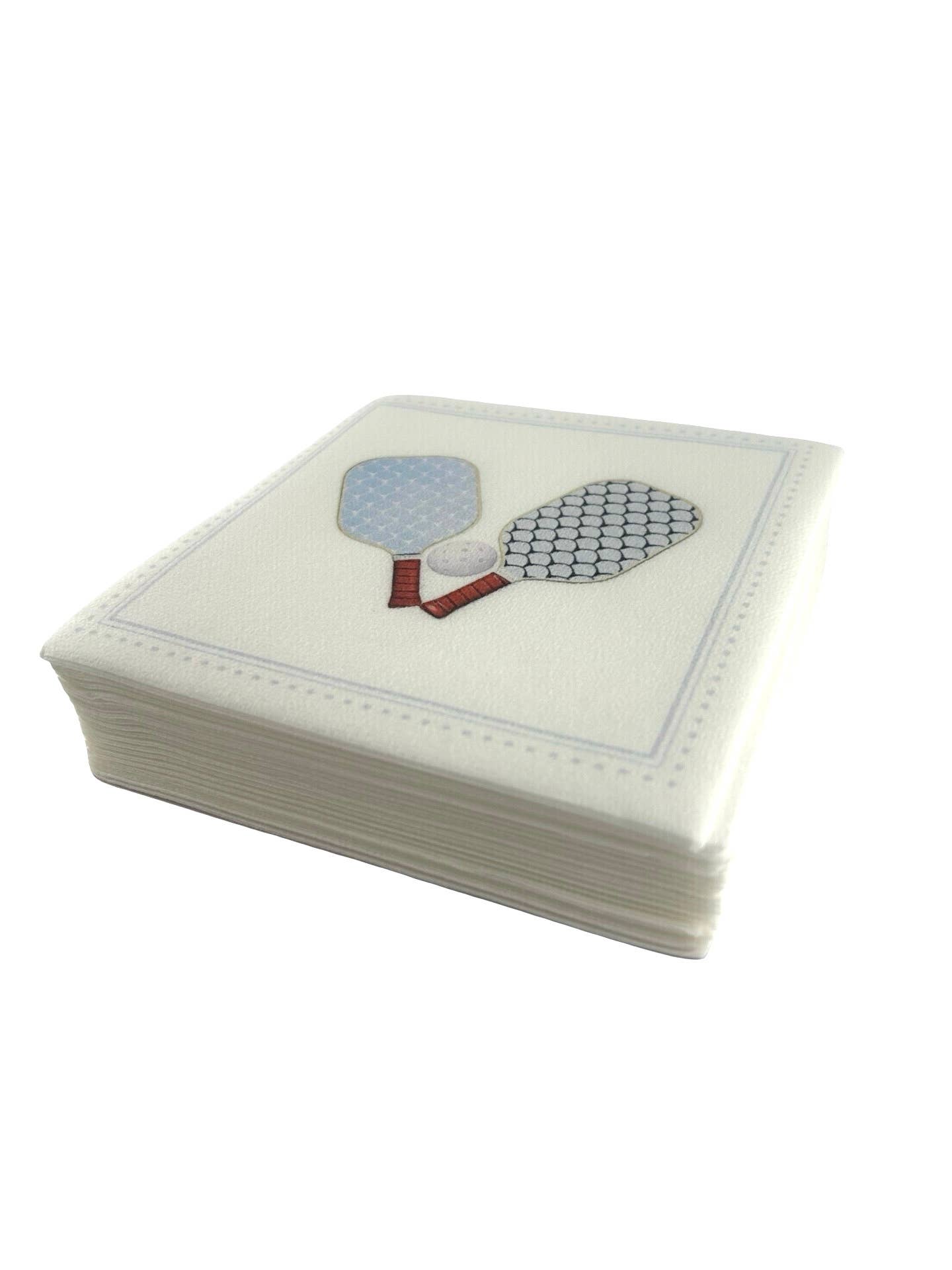 Linen-Feel Cocktail Napkins, Pickleball