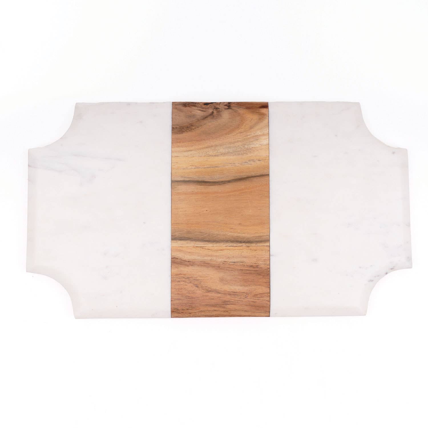 Marble & Wood Beveled Serving Board - Thumbnail 2