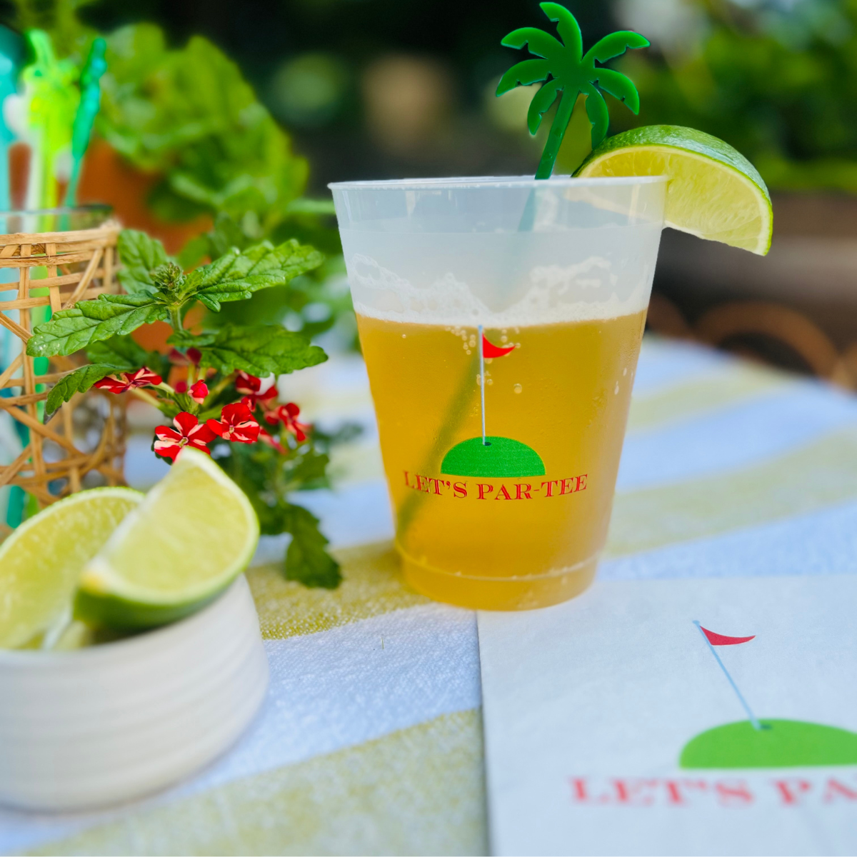 Let's Par-Tee Golf Cocktail Paper Napkins