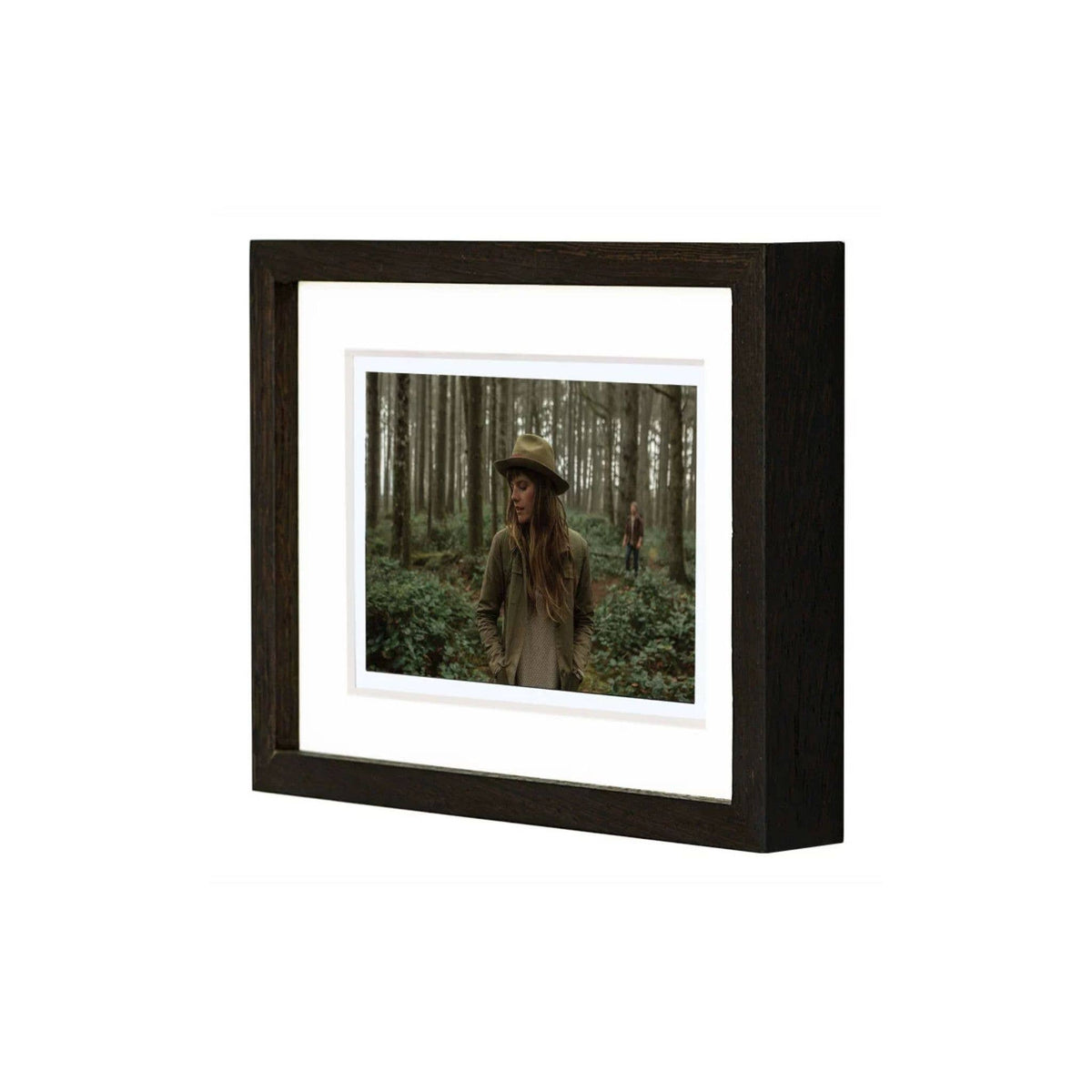 Solid Wenge Tabletop Picture Frame – Straight angle frame: Black Wenge / 4x6"