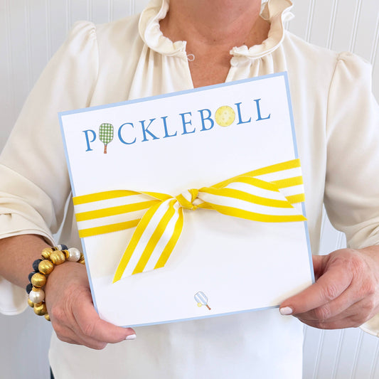 8.5"X8.5" 200 pg SLAB Notepad | Preppy Pickleball