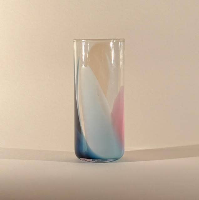 High Ball Glasses: Pistachio (Green + White)