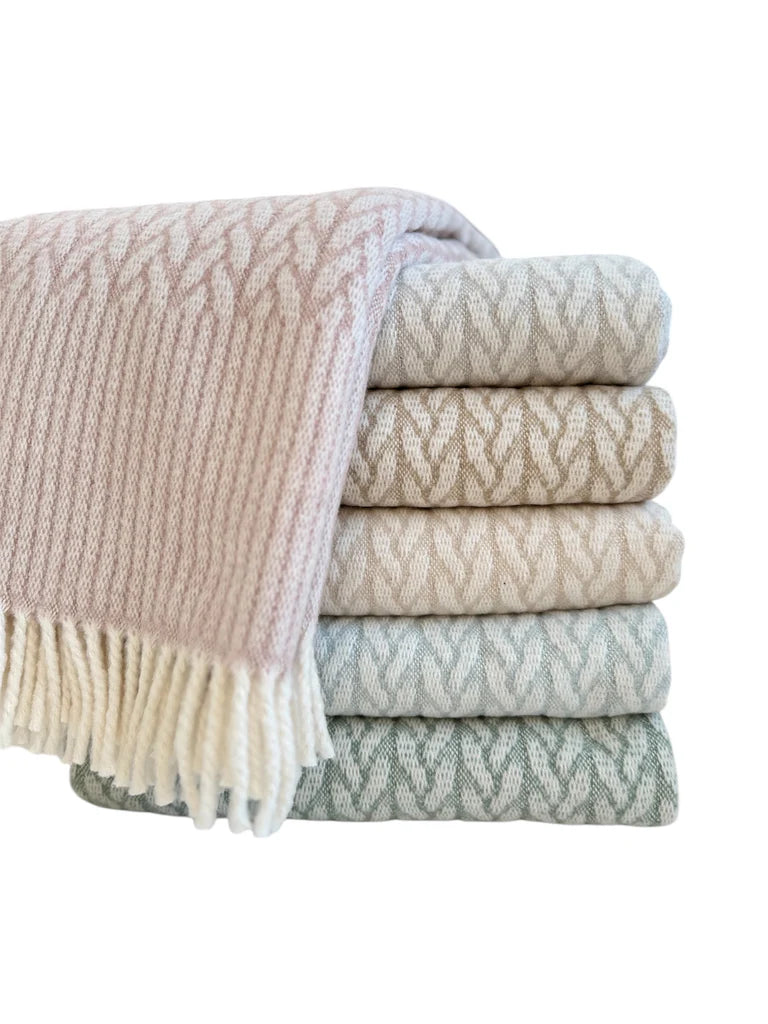 Cableknit Throw / Linen