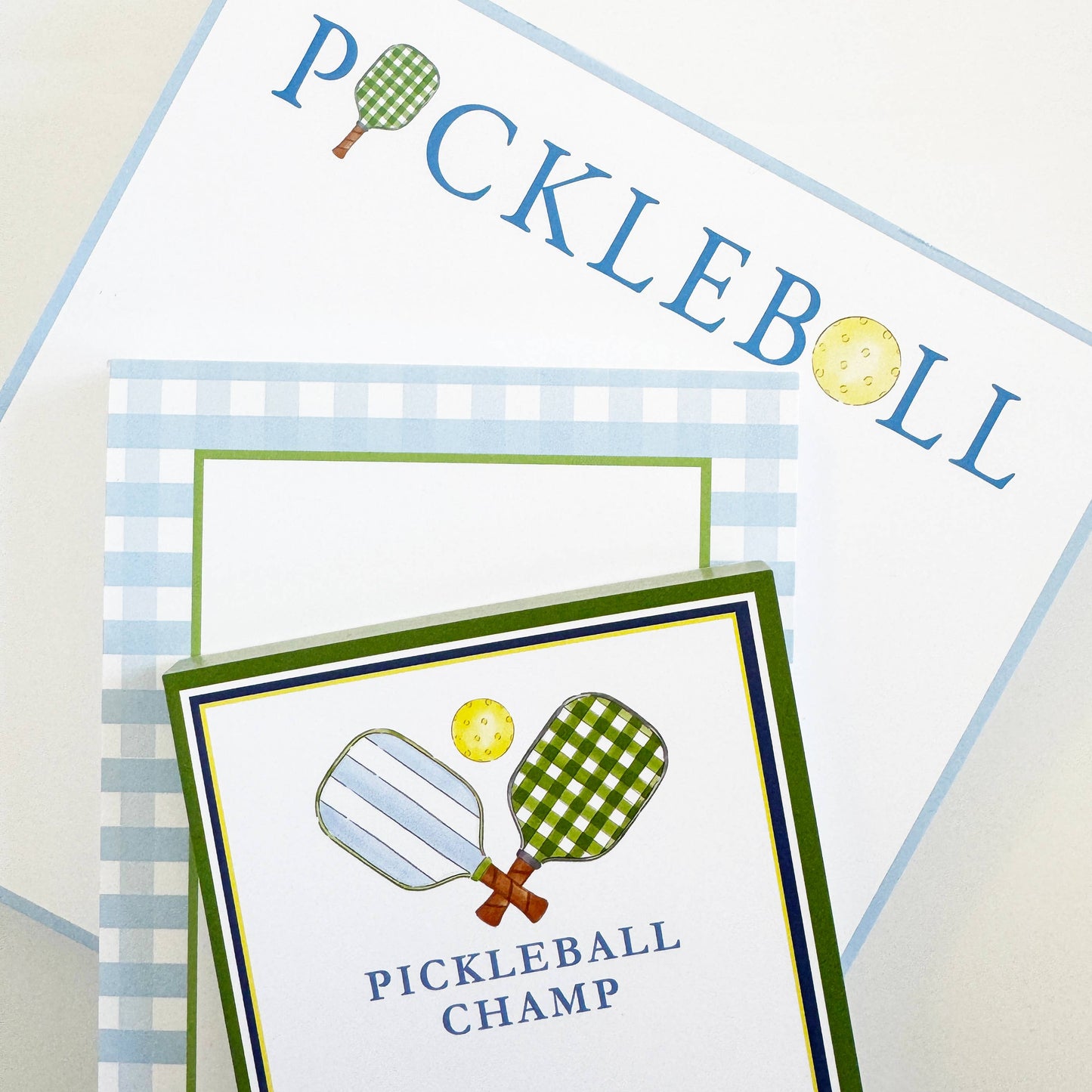 8.5"X8.5" 200 pg SLAB Notepad | Preppy Pickleball