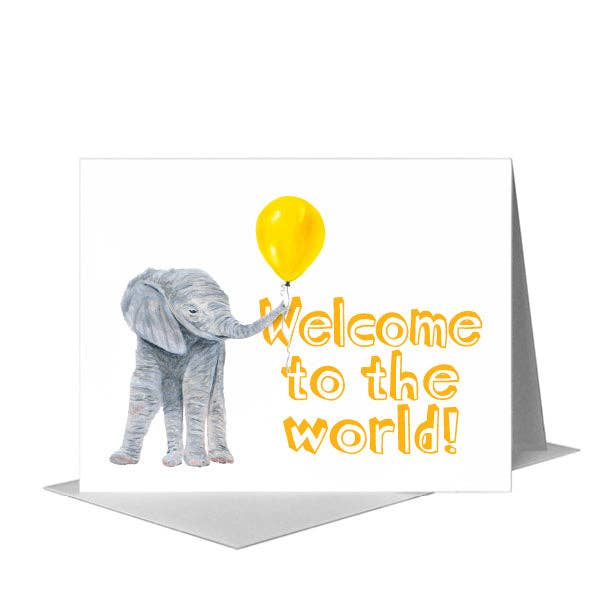 Elephant Baby Card