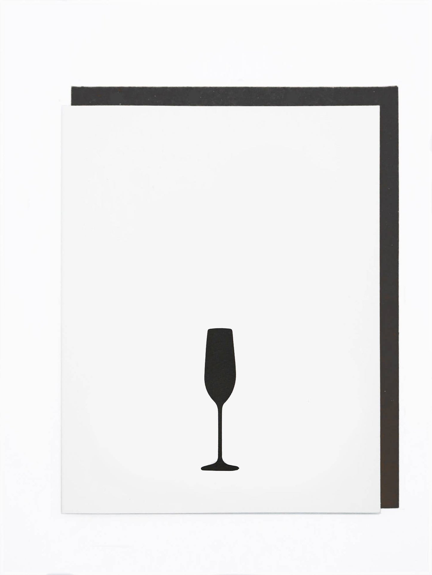 Champagne Silhouette Letterpress