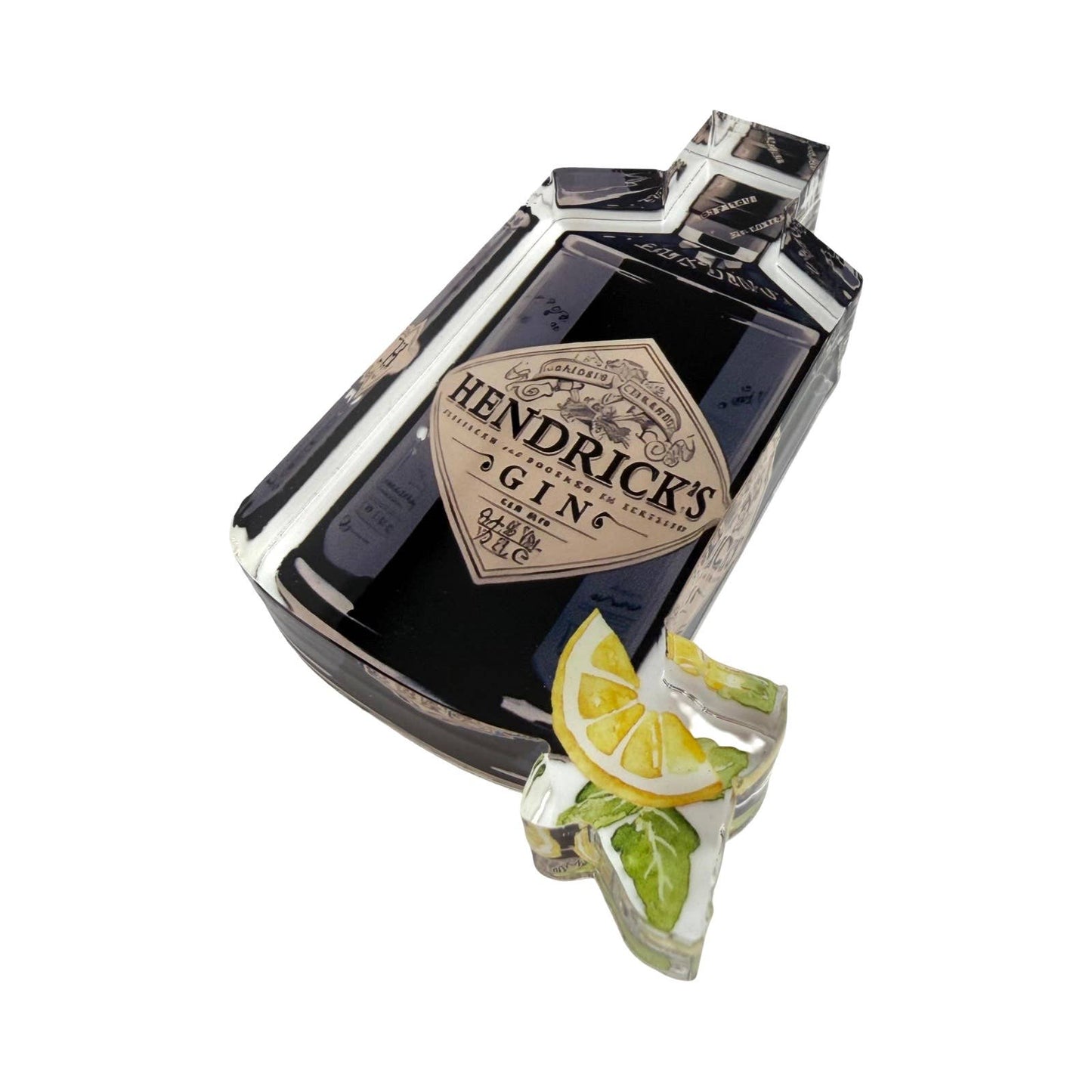 Acrylic Napkin Weight, Gin Lemon Cocktail