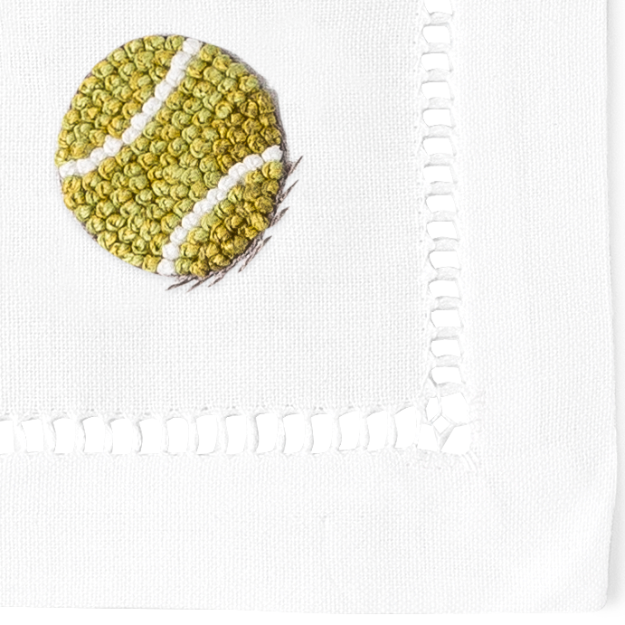 Tennis Cocktail Napkins | Mixed Set of 4