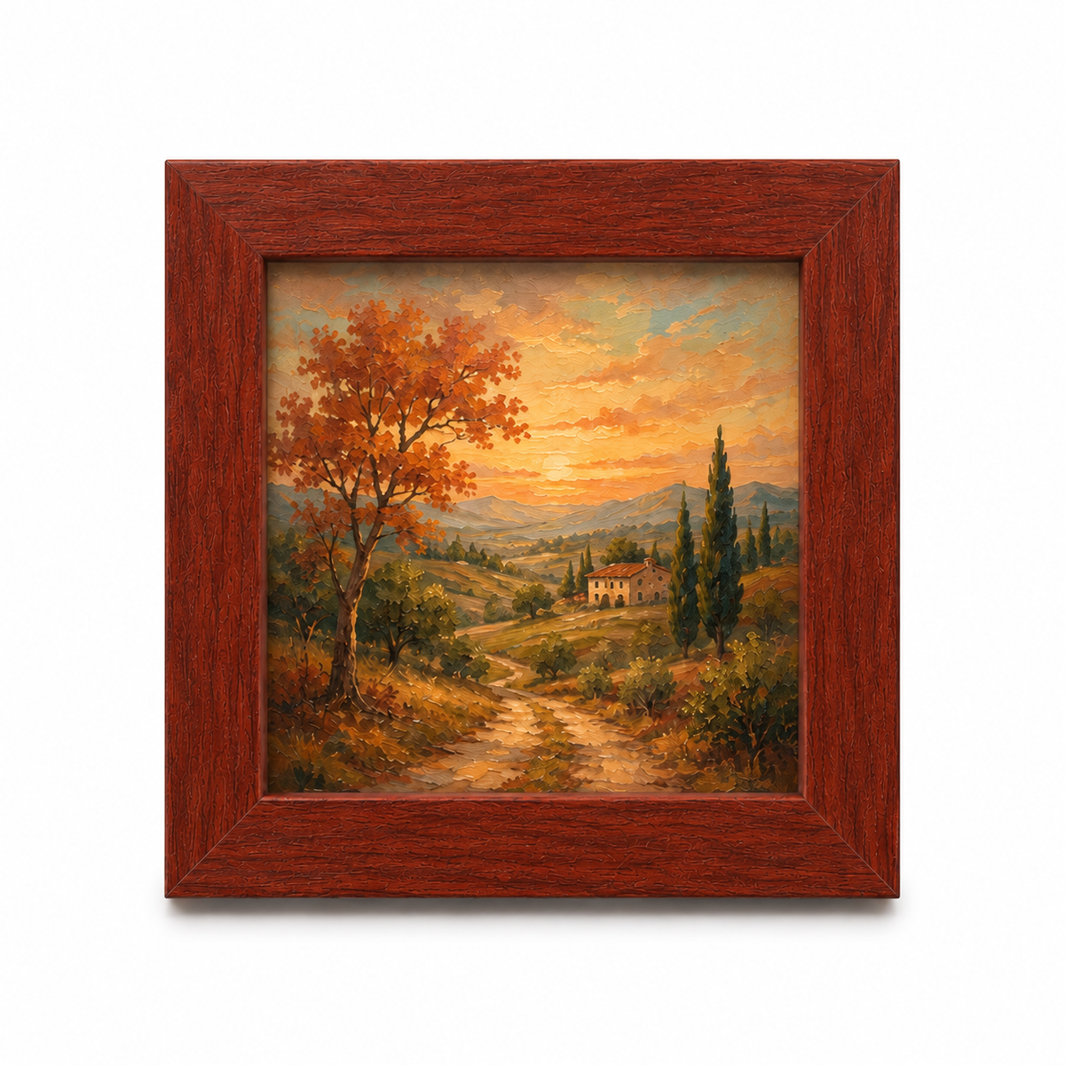 4 x 4" Square MDF Mini Picture Frame: White / 4x4" (10x10cm) — with a mat