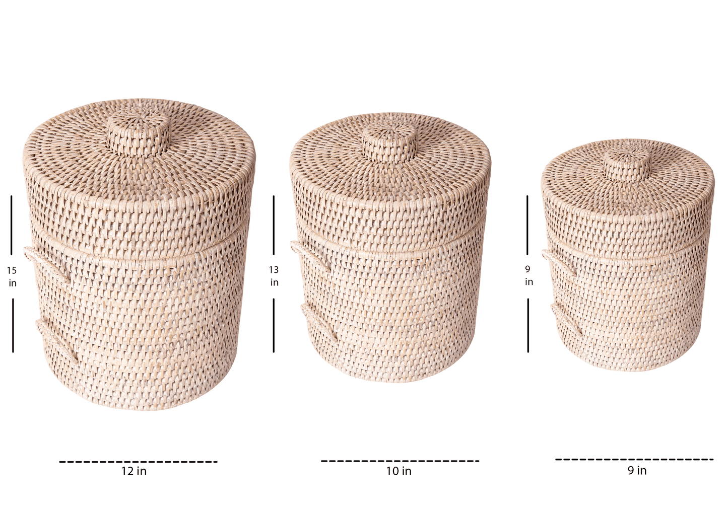 Artifacts Rattan™ Ice Bucket with Tongs: Honey Brown / Medium