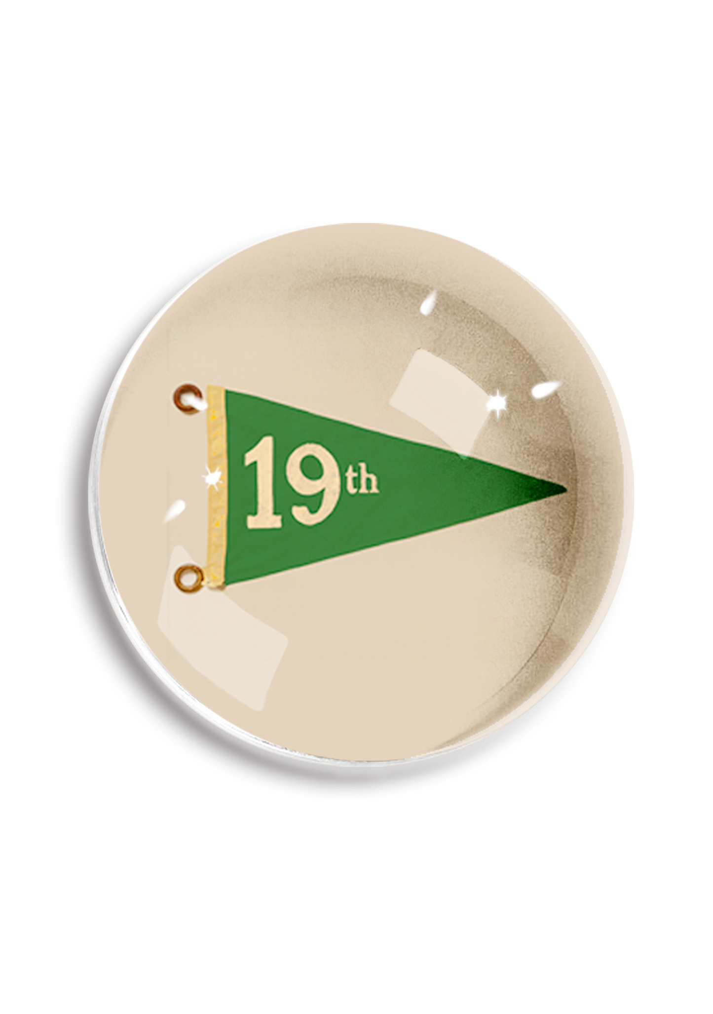 Hole No. 19 Golf Dome Paperweight