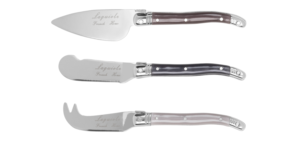 Laguiole 3 Piece Cheese Knives - Warm Spice