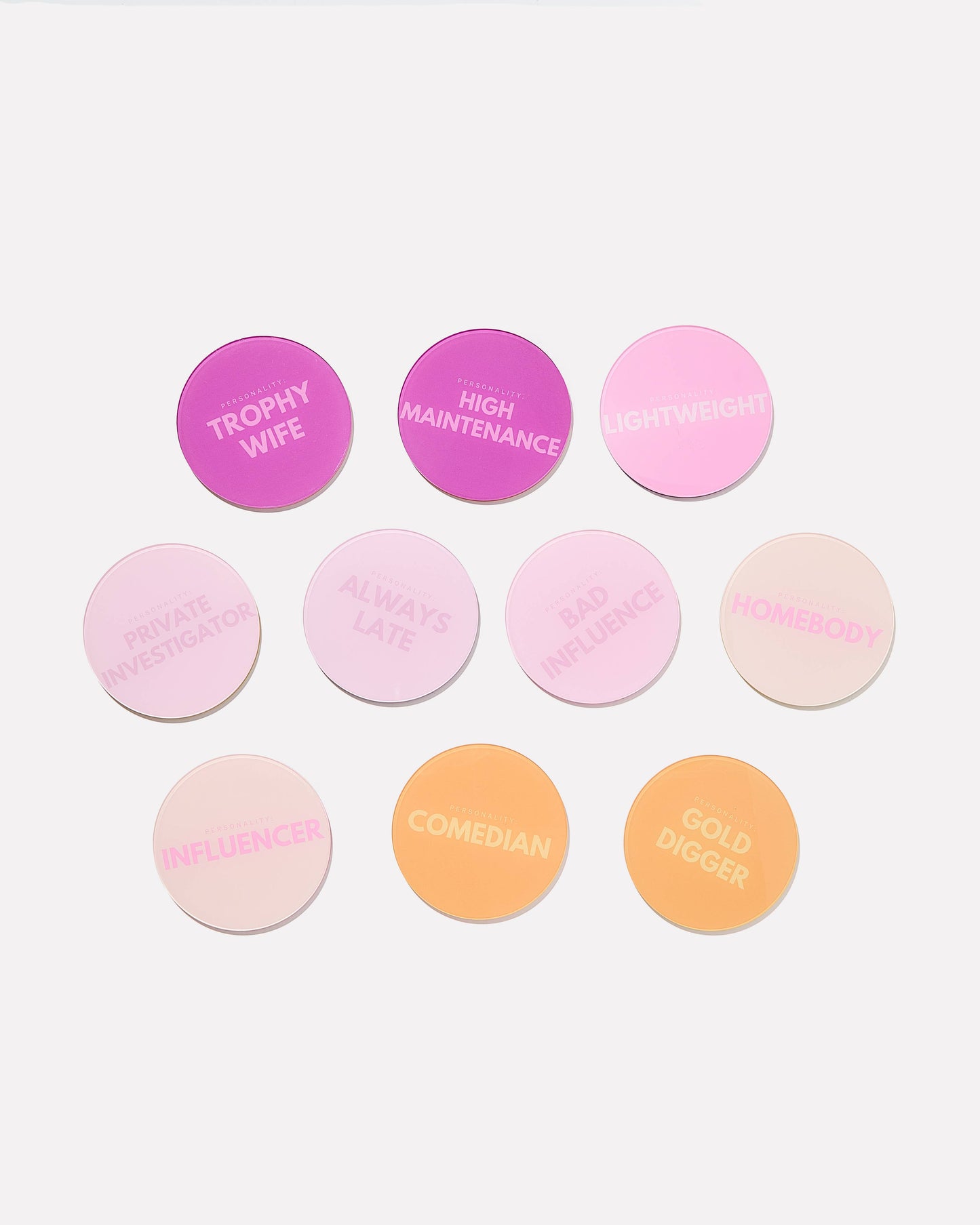 Party Personality Coasters | Set of 10
