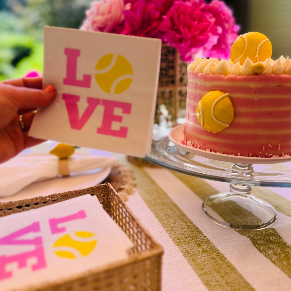 Tennis Love Cocktail Paper Napkins