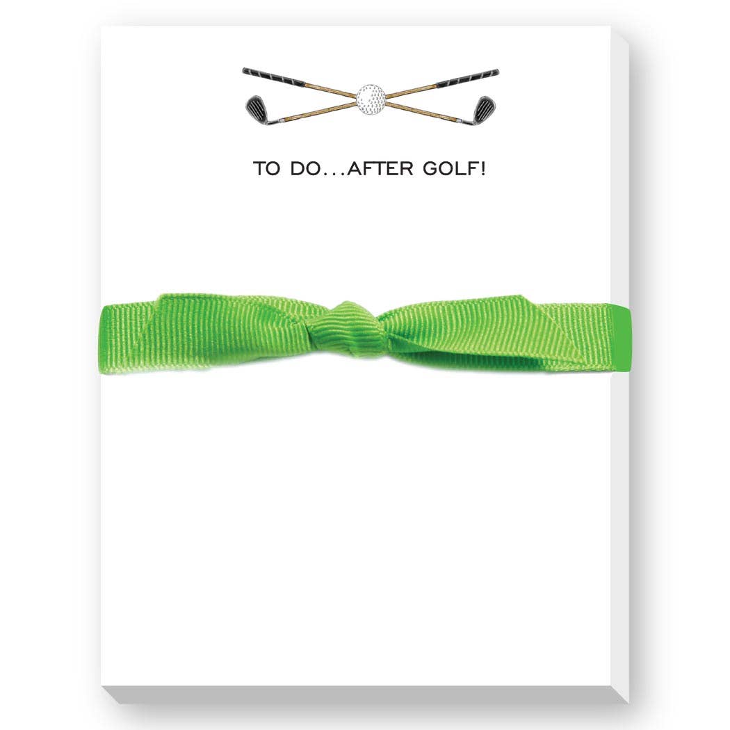 TO DO AFTER GOLF MINI NOTEPAD: GOLF CLUB