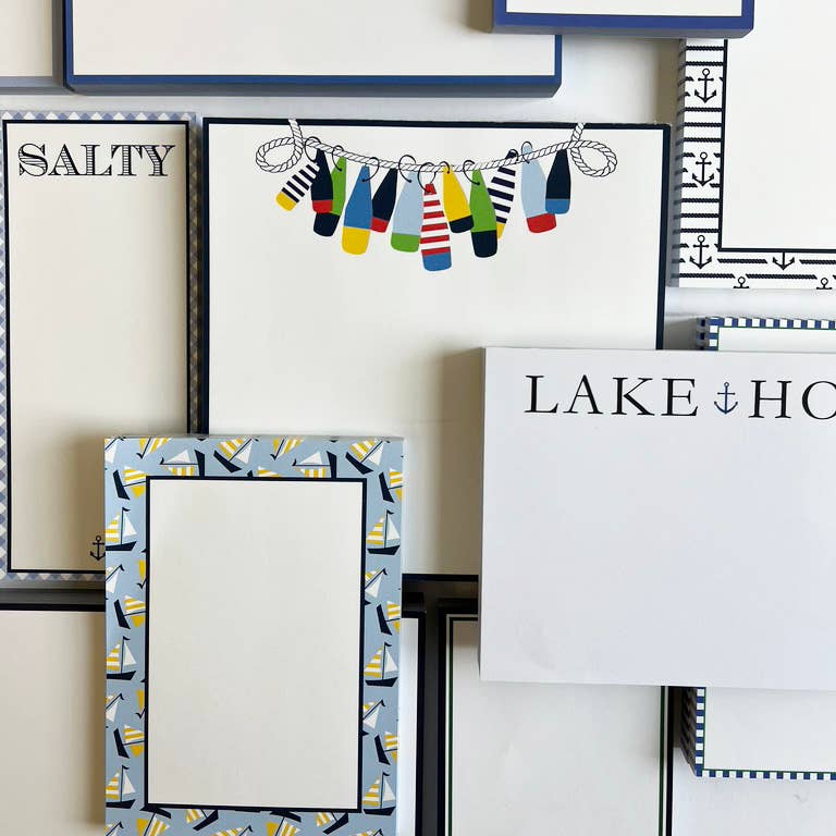 NOTEPAD SALE! 8.5"X8.5" 200 pg SLAB Notepad | Buoys