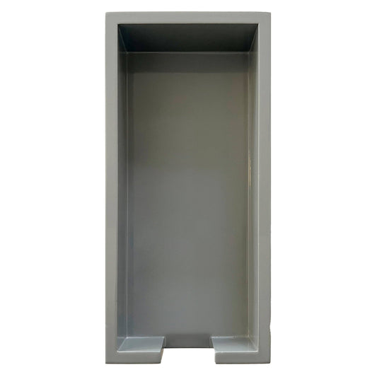Long Skinny Neutral Lacquer Tray: Gray