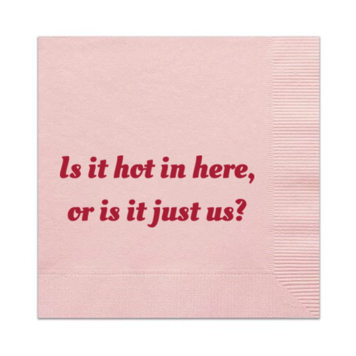 Is It Hot In Here Or Is It Just Us? Cocktail Paper Napkins