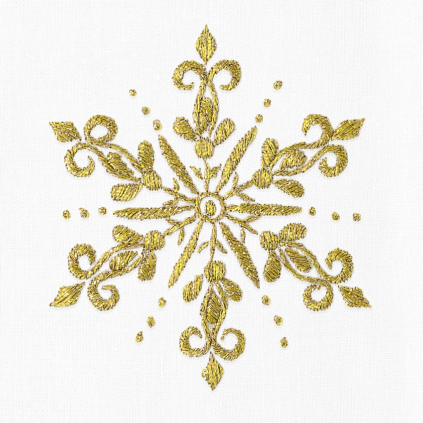 Snowflake Gold Hand Towel