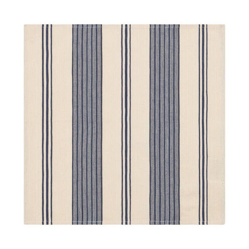 Black & Cream Striped Napkins