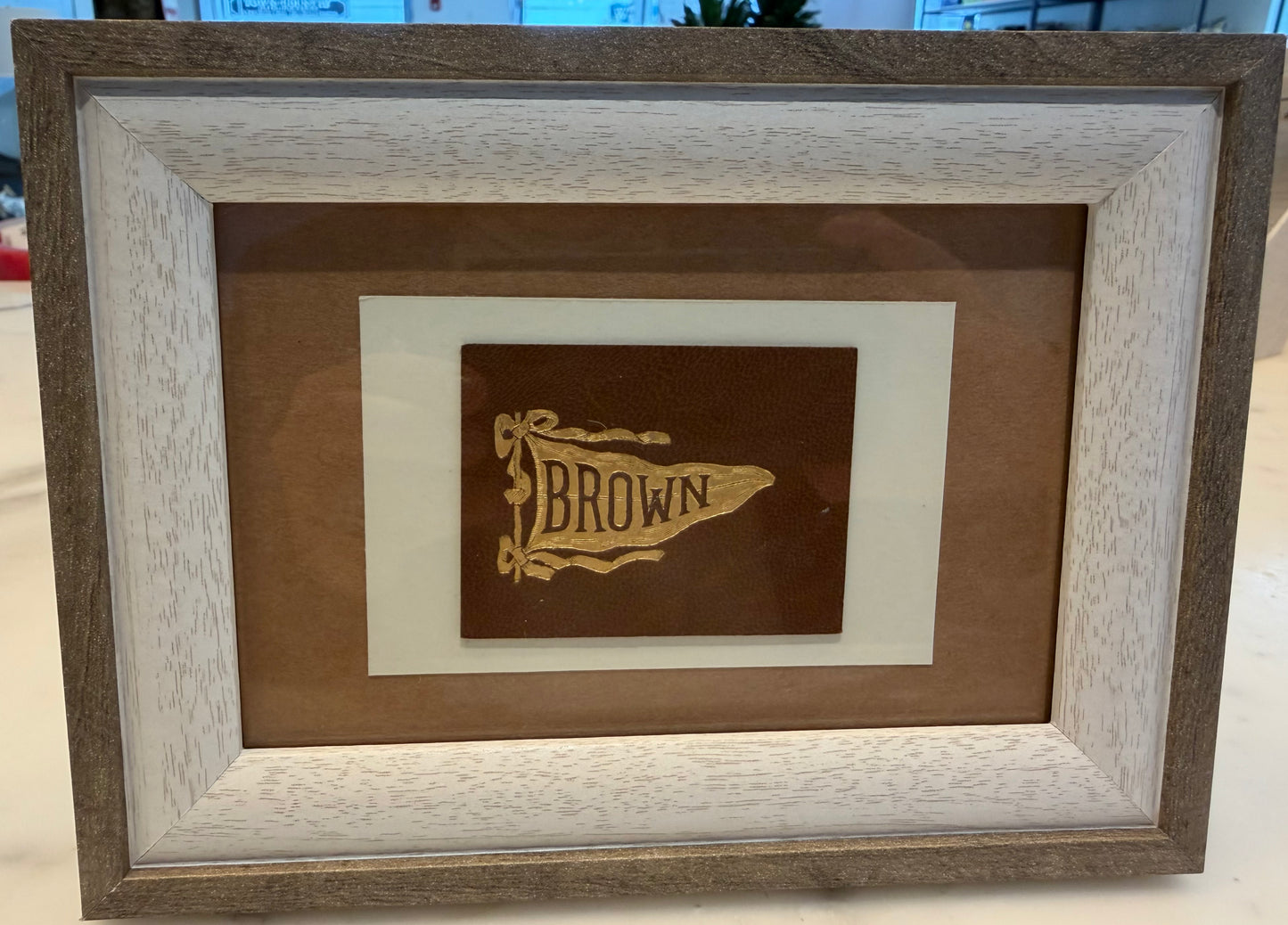 Vintage Rare Brown framed cigar patch